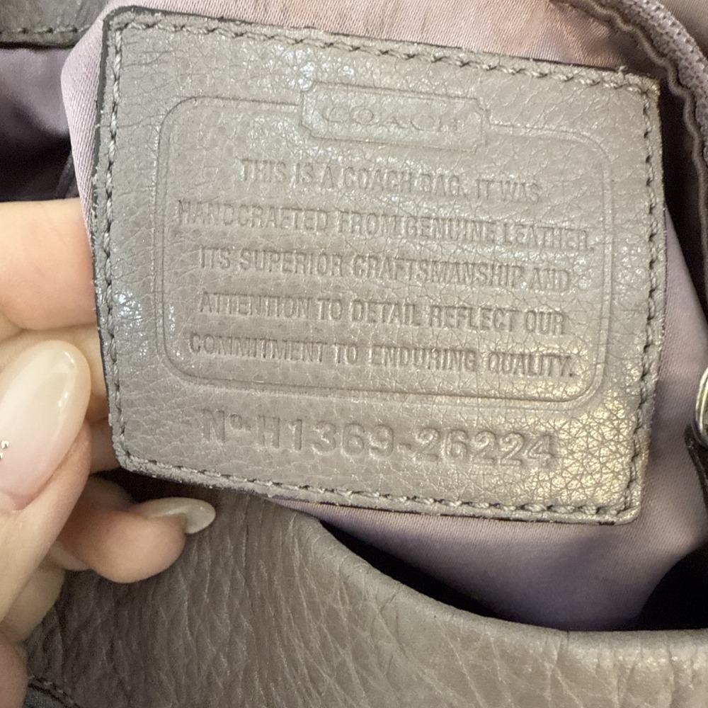 Coach Madison Phoebe Pebbled Leather Triple Compartment Shoulder Bag 26224 Hobo - Picture 5 of 16